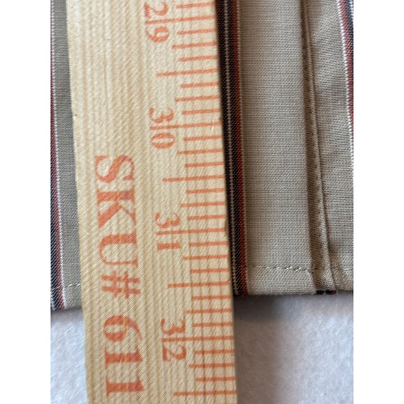 Vintage Pilcro Beige & Red Striped Button-Up Shirt - Picture 5 of 14